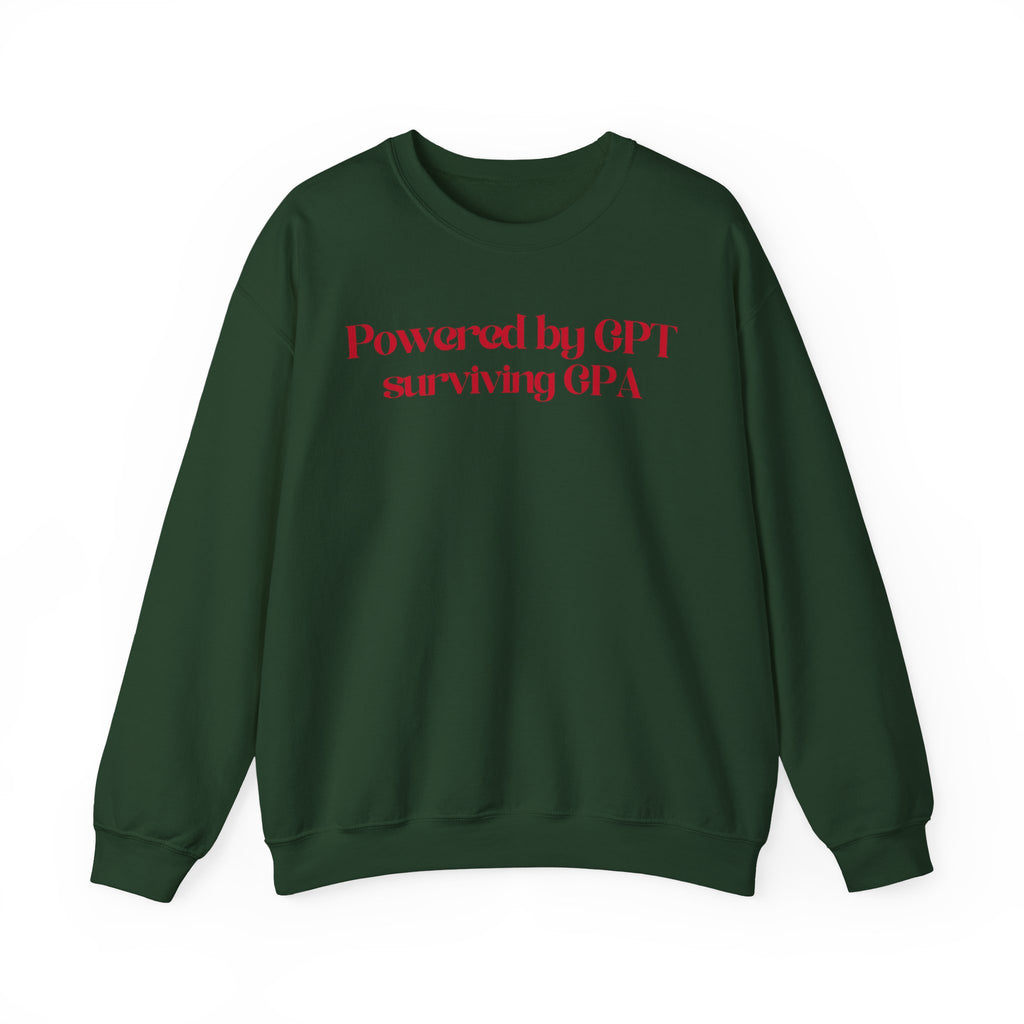 Surviving GPA Sweatshirt - Unisex Casual Crewneck, Gift for Tech Enthusiasts, College Students, Relaxed Fit for Everyday Wear