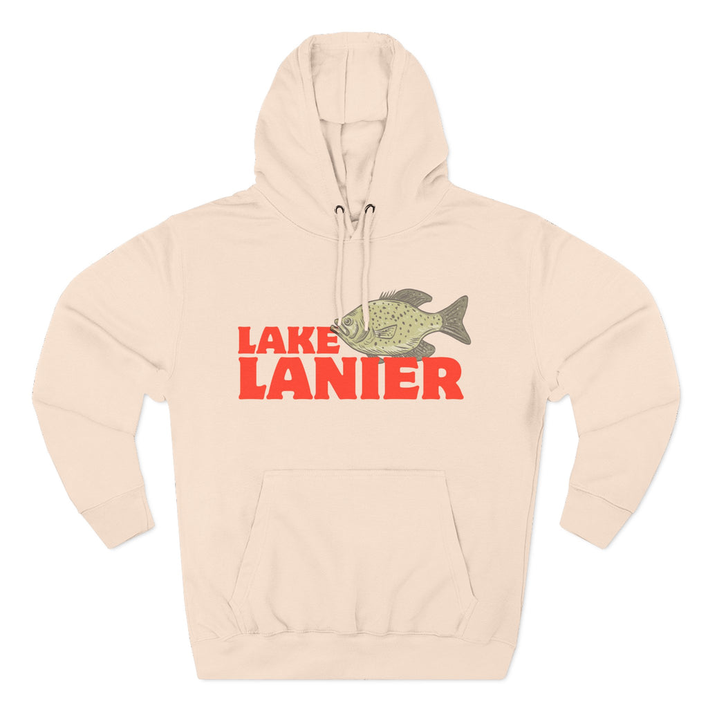 Lake Lanier Fleece Hoodie, Cozy Fishing Sweatshirt, Outdoor Adventure Wear, Unique Gift for Lake Lovers, Perfect for Fall and Winter