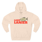 Lake Lanier Fleece Hoodie, Cozy Fishing Sweatshirt, Outdoor Adventure Wear, Unique Gift for Lake Lovers, Perfect for Fall and Winter