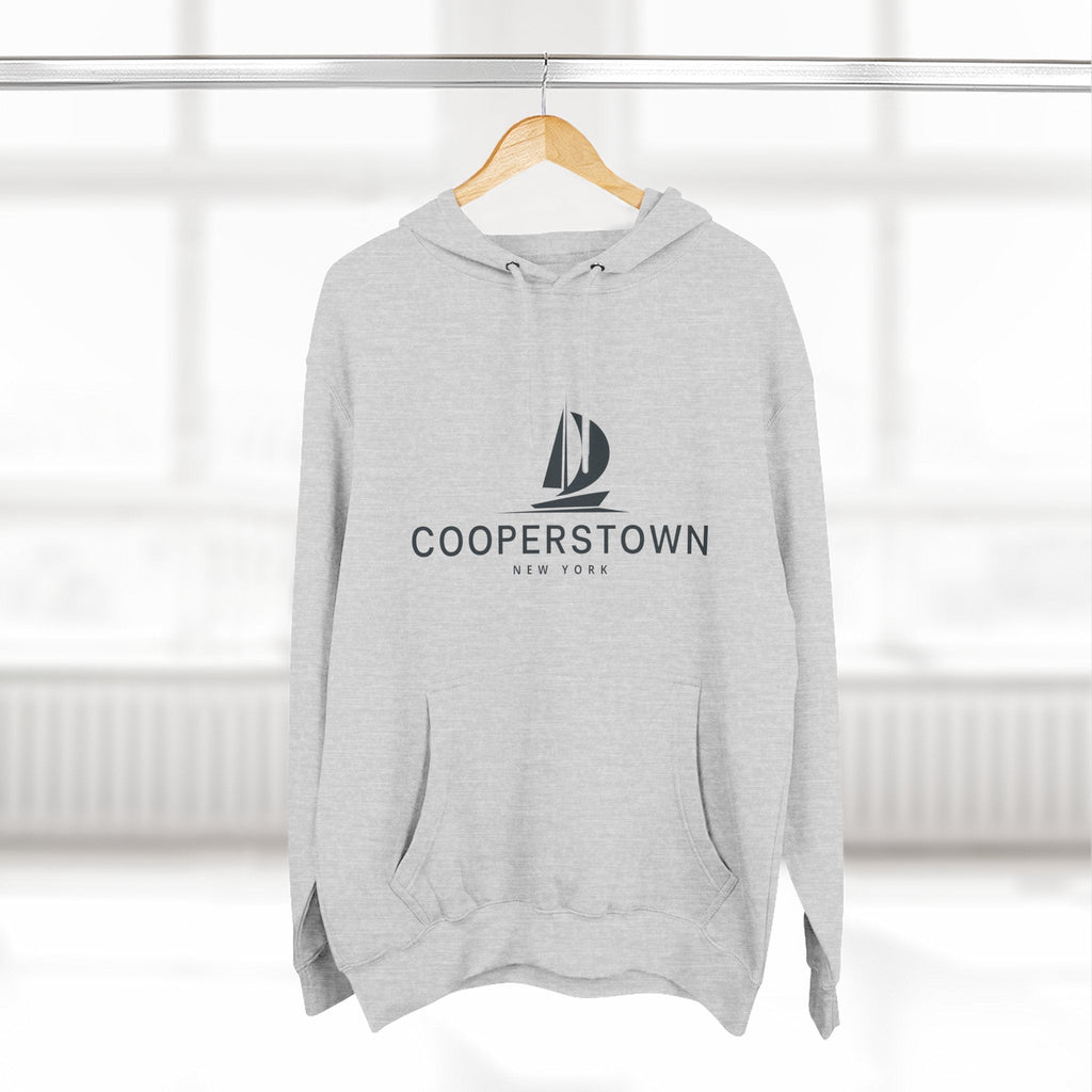 Cooperstown Inspired Fleece Hoodie, Casual Wear, Relaxation, Gift for Autumn Lovers, Travel Essential
