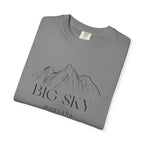 Big Sky - Unisex Garment-Dyed T-shirt, Casual Outfit, Gift for Nature Lovers, Vacation Essentials