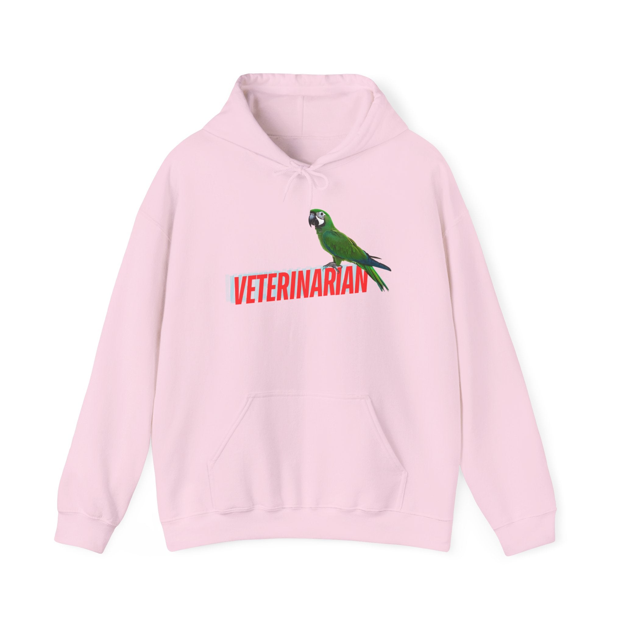 Veterinarian Parrot Hoodie - Cozy Sweatshirt for Animal Lovers, Perfect Gift for Pet Owners, Veterinary Staff, Animal Rescue Events