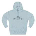 Plymouth Stylish Three-Panel Fleece Hoodie for Cozy Days, Casual Wear, Warm Layering, Gift for Him or Her