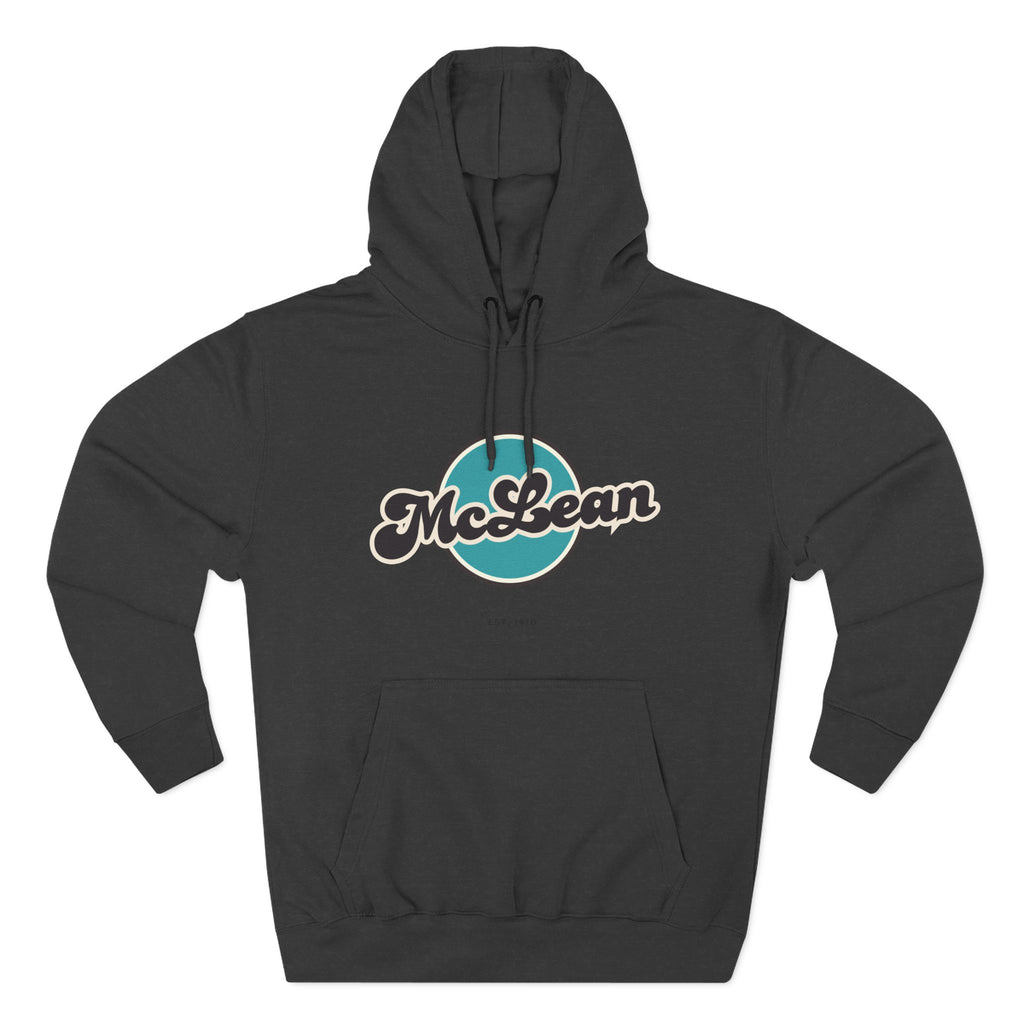 McLean Retro Vibe Hoodie for Casual Days, Streetwear, Unisex Gift, Cozy Layering Apparel
