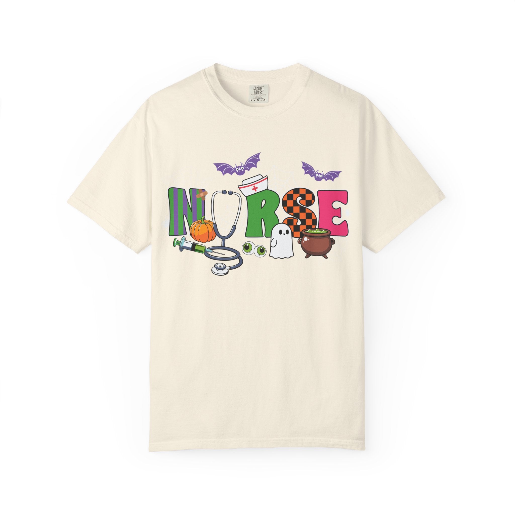Halloween Nurse T-Shirt, Cute Nurse Shirt, Unisex Halloween Tee, Gift for Nurses, Spooky Nursing Apparel, Funny Healthcare Shirt