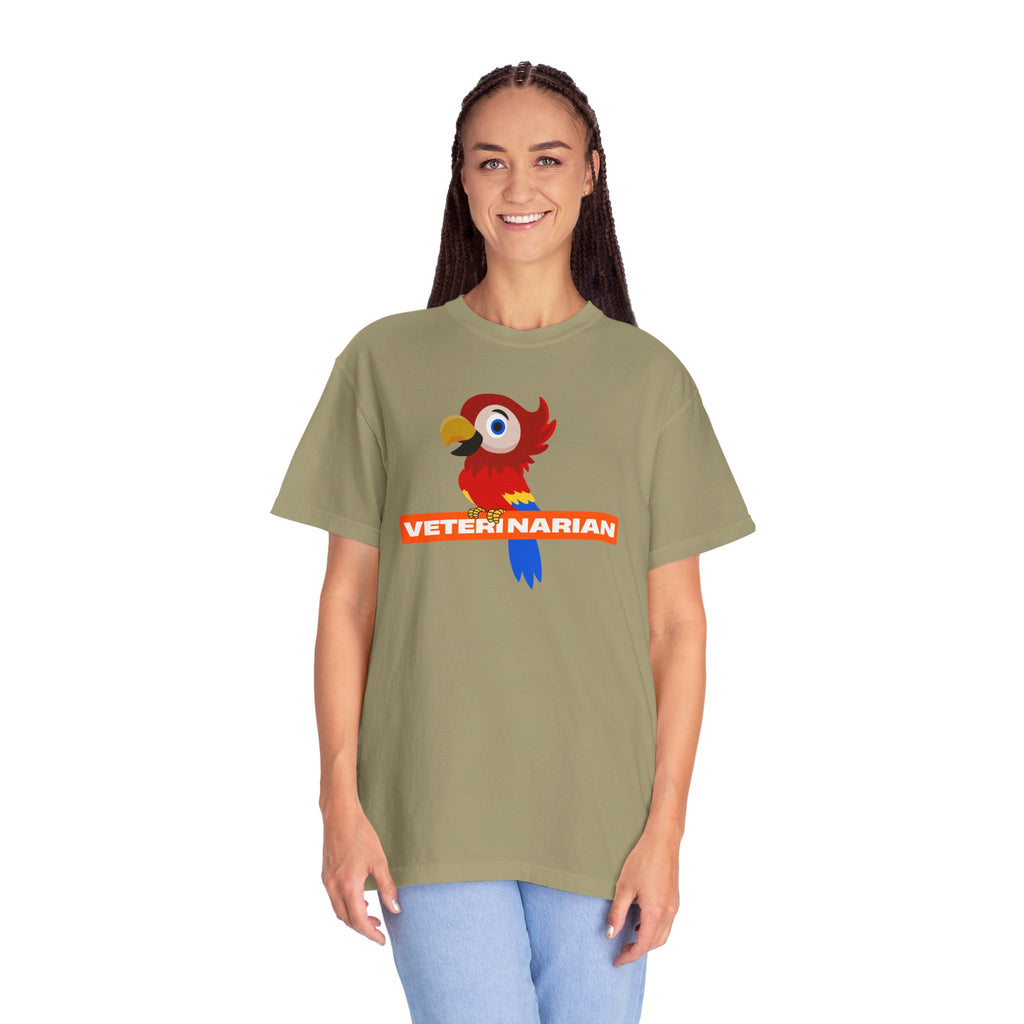 Veterinarian Parrot T-Shirt | Cute Animal Lover Shirt, Unisex Teen Gift, Animal Care Apparel, Funny Pet Shirt, Veterinary Gifts