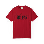 McLean Vibes Unisex Garment-Dyed T-Shirt, Casual Wear, Gifts for Locals, Trendy Summer Essential, Comfortable Everyday Tee