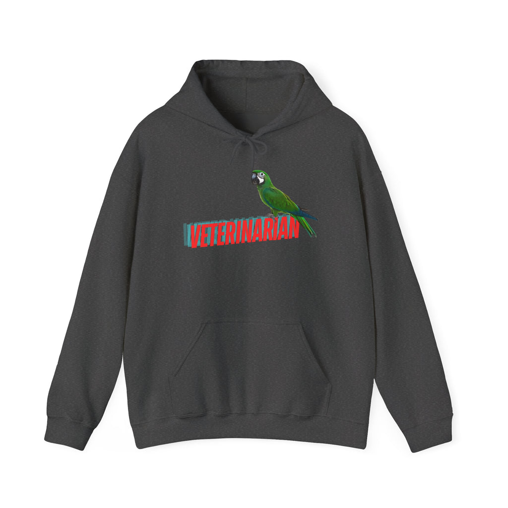 Veterinarian Parrot Hoodie - Cozy Sweatshirt for Animal Lovers, Perfect Gift for Pet Owners, Veterinary Staff, Animal Rescue Events