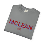 McLean Garment-Dyed Unisex T-Shirt, Casual Tee, Vintage Style Shirt, Everyday Wear, Birthday Gift, Unique Apparel