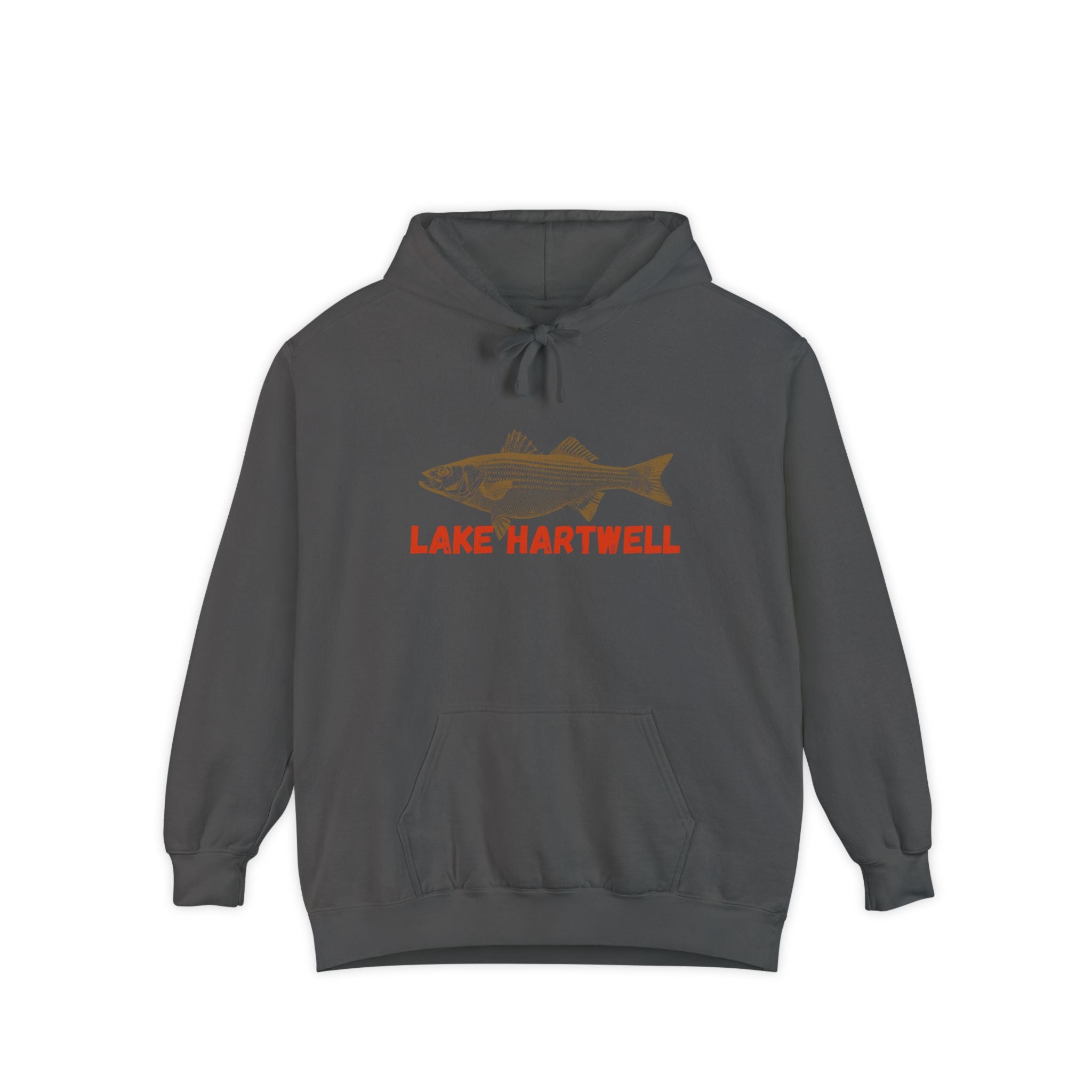 Lake Hartwell Fish Hoodie, Casual Pullover, Unisex Sweatshirt, Outdoor Apparel, Gift for Fishermen, Lake Lover Hoodie