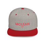 McLean Stylish Flat Bill Snapback Hat with Design, Perfect for Casual Outings, Streetwear, Gifts, Festivals, Everyday Wear