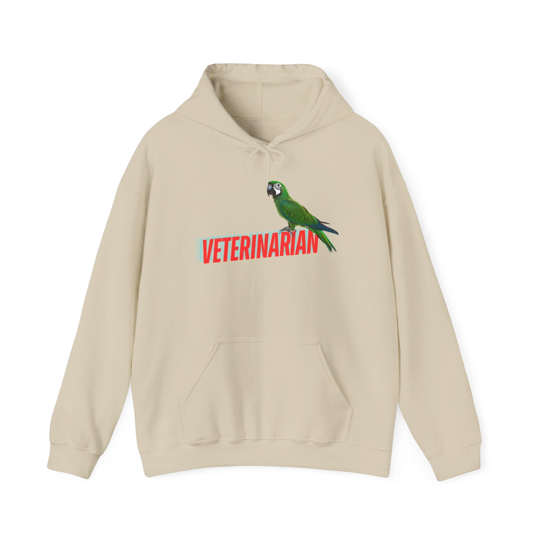 Veterinarian Parrot Hoodie - Cozy Sweatshirt for Animal Lovers, Perfect Gift for Pet Owners, Veterinary Staff, Animal Rescue Events