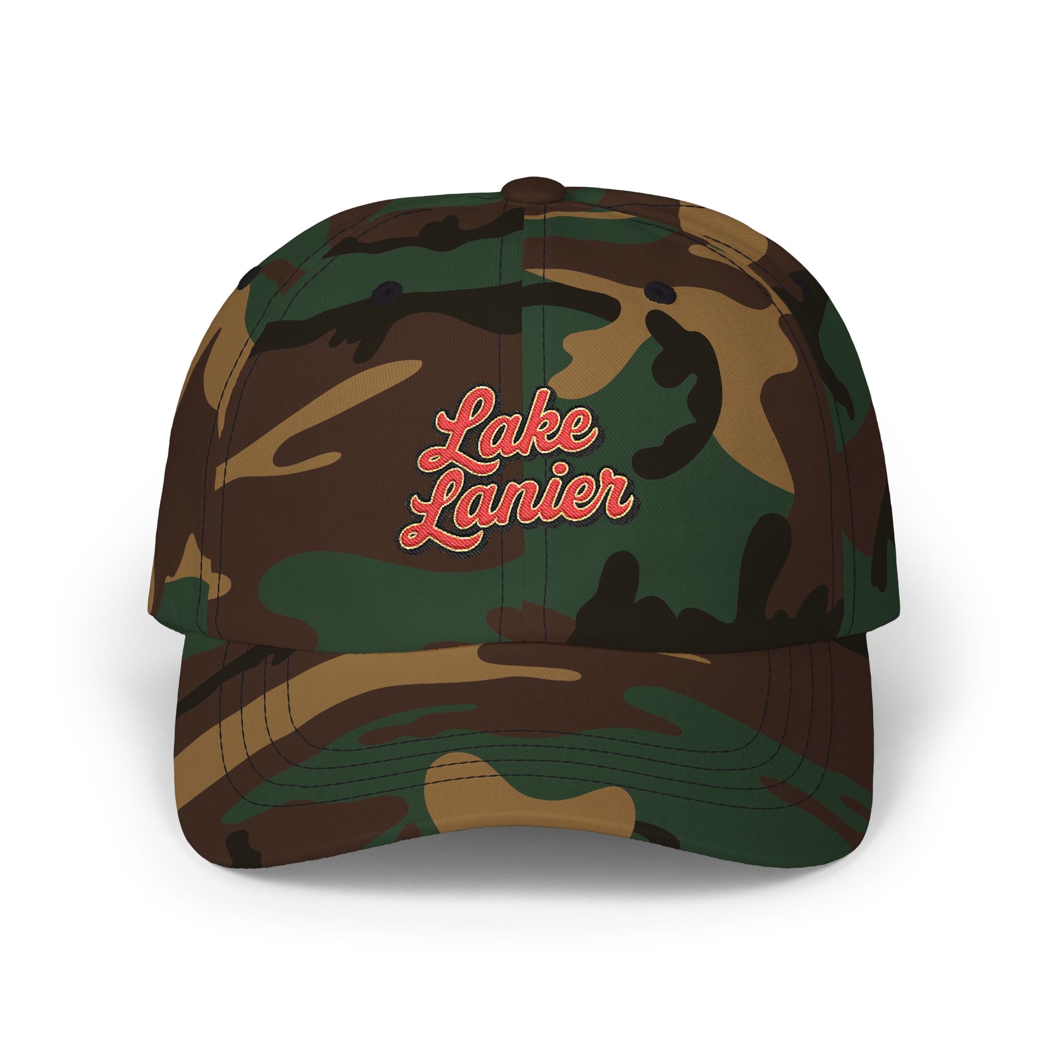 Lake Lanier Classic Dad Cap - Adjustable Summer Baseball Hat, Gift for Dad, Vacation Accessory, Laid-back Style, Casual Wear