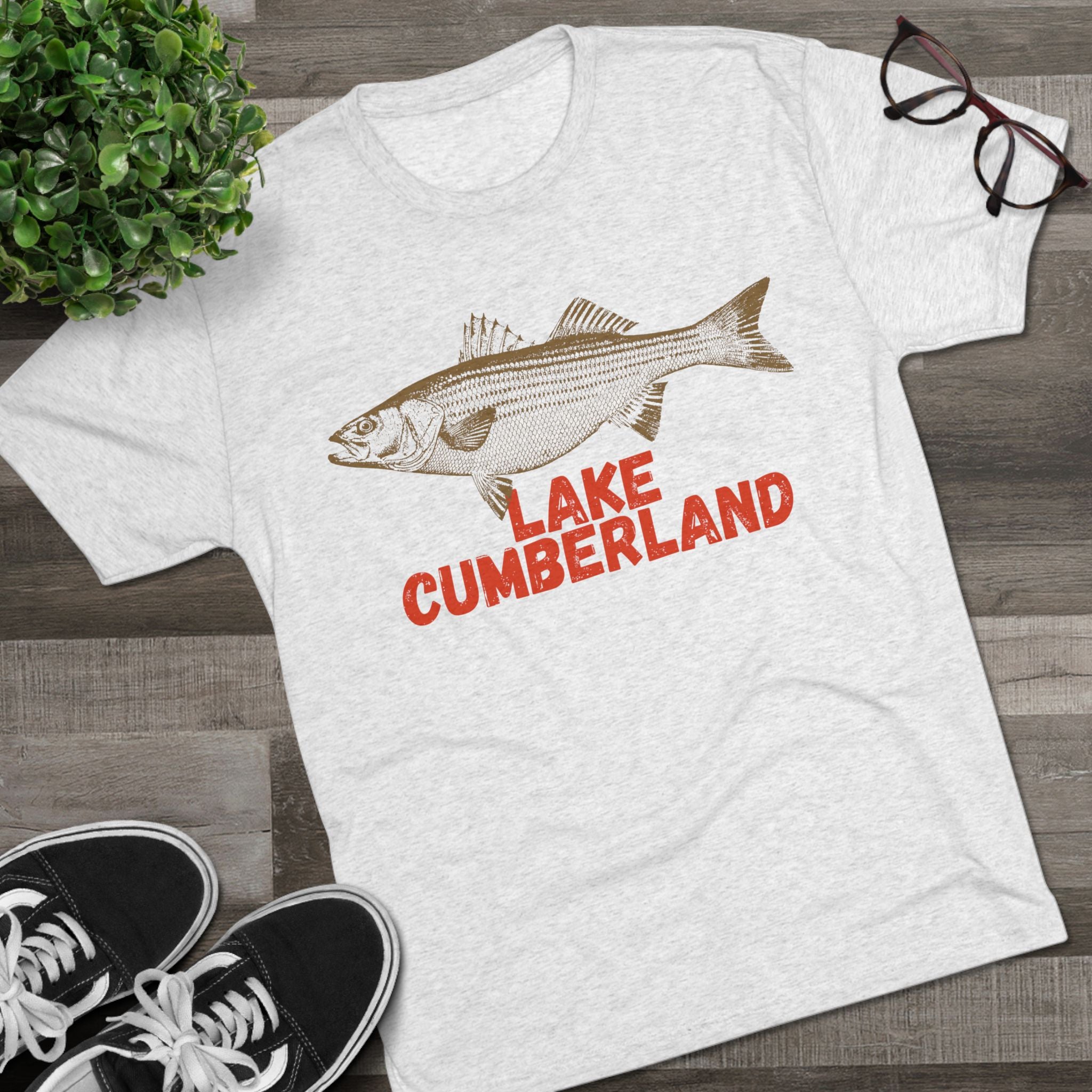 Lake Cumberland Fishing Tee, Unisex Crew Neck Shirt, Summer Lake Apparel, Gift for Fishermen, Outdoor Adventure T-Shirt, Lake House Style
