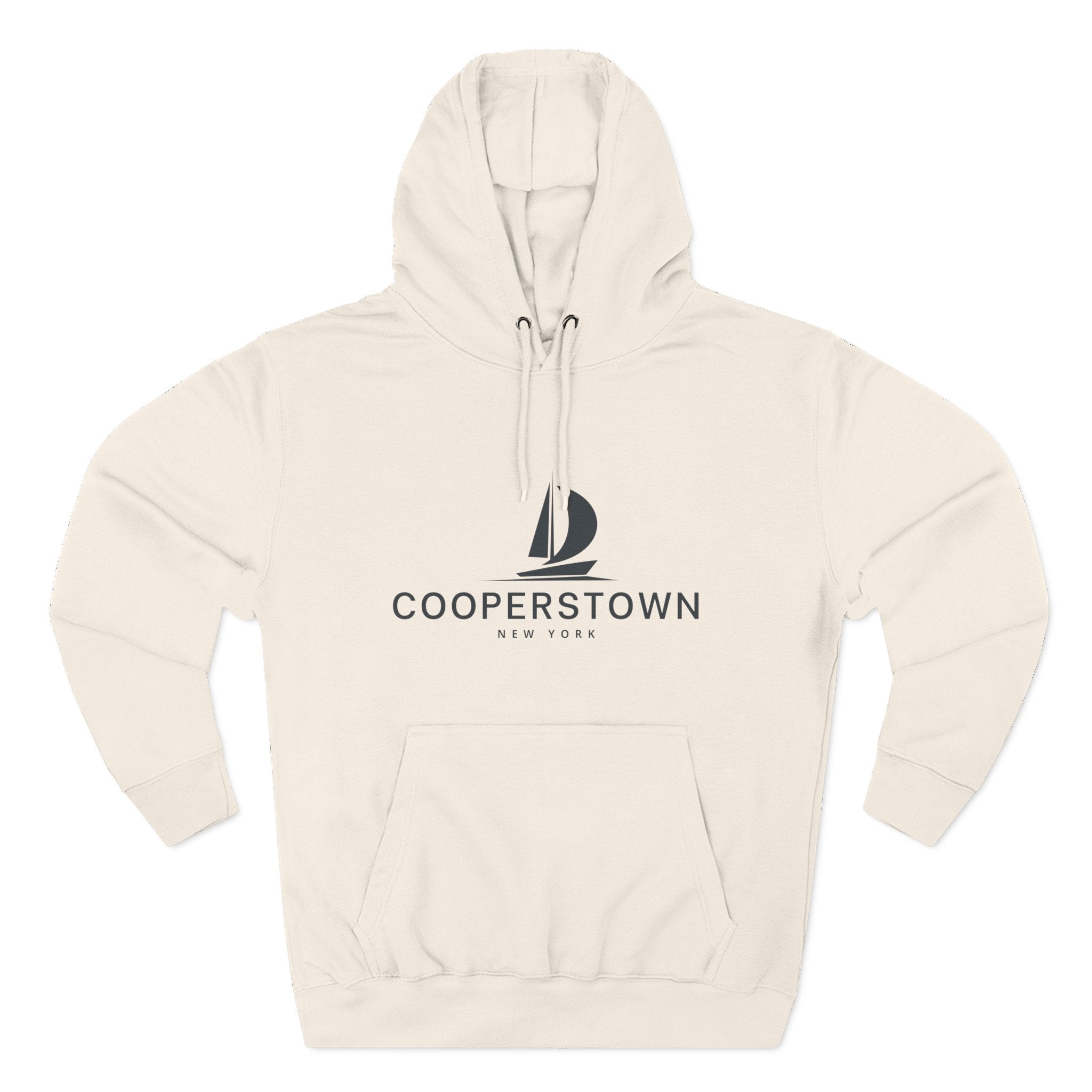 Cooperstown Inspired Fleece Hoodie, Casual Wear, Relaxation, Gift for Autumn Lovers, Travel Essential