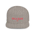 McLean Stylish Flat Bill Snapback Hat with Design, Perfect for Casual Outings, Streetwear, Gifts, Festivals, Everyday Wear