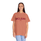 McLean Garment-Dyed Unisex T-Shirt, Casual Tee, Vintage Style Shirt, Everyday Wear, Birthday Gift, Unique Apparel