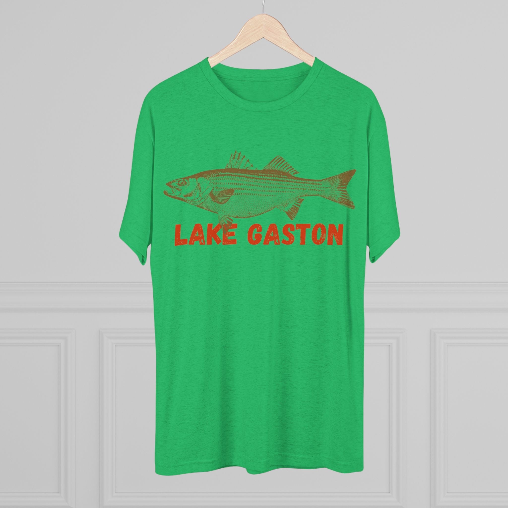 Lake Gaston Fishing Tee, Unisex Crew Neck Shirt, Summer Lake Apparel, Gift for Fishermen, Outdoor Adventure T-Shirt, Lake House Style
