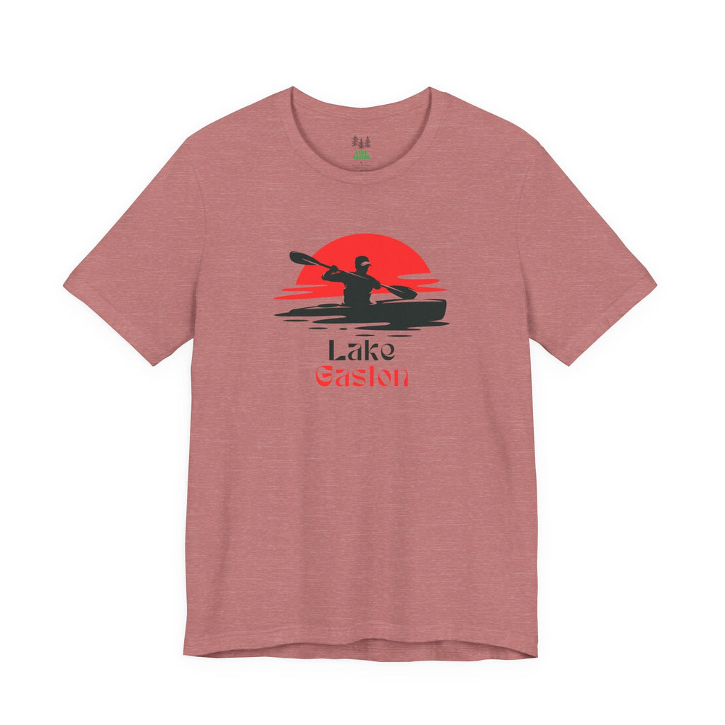Lake Gaston Tee - Kayaking Graphic Unisex Jersey Short Sleeve Shirt, Outdoor Adventure Gift, Summer Vibes, Lake Lover Apparel