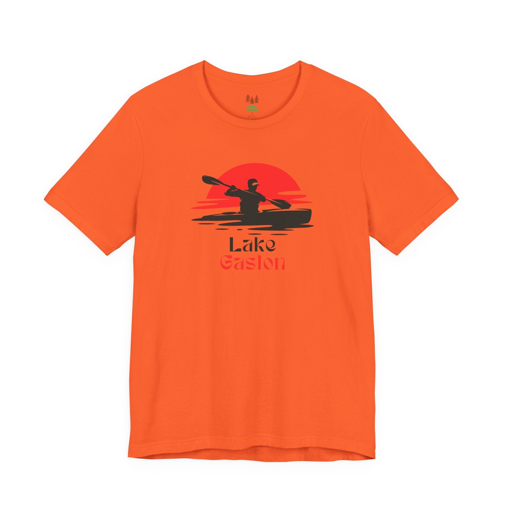 Lake Gaston Tee - Kayaking Graphic Unisex Jersey Short Sleeve Shirt, Outdoor Adventure Gift, Summer Vibes, Lake Lover Apparel