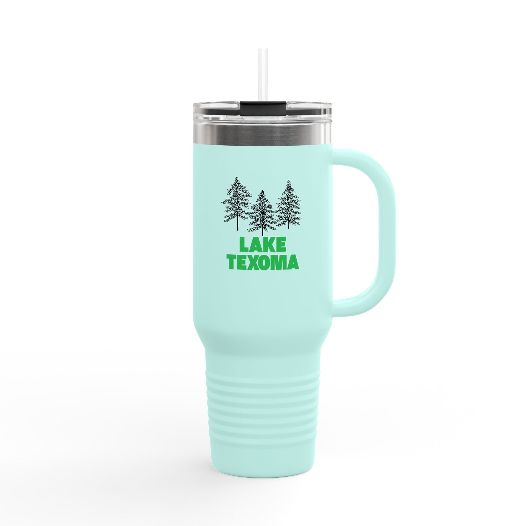 Lake Texoma Insulated Travel Mug, 40oz - Perfect for Camping, Road Trips, Gifts, Outdoor Adventures, Summer Fun