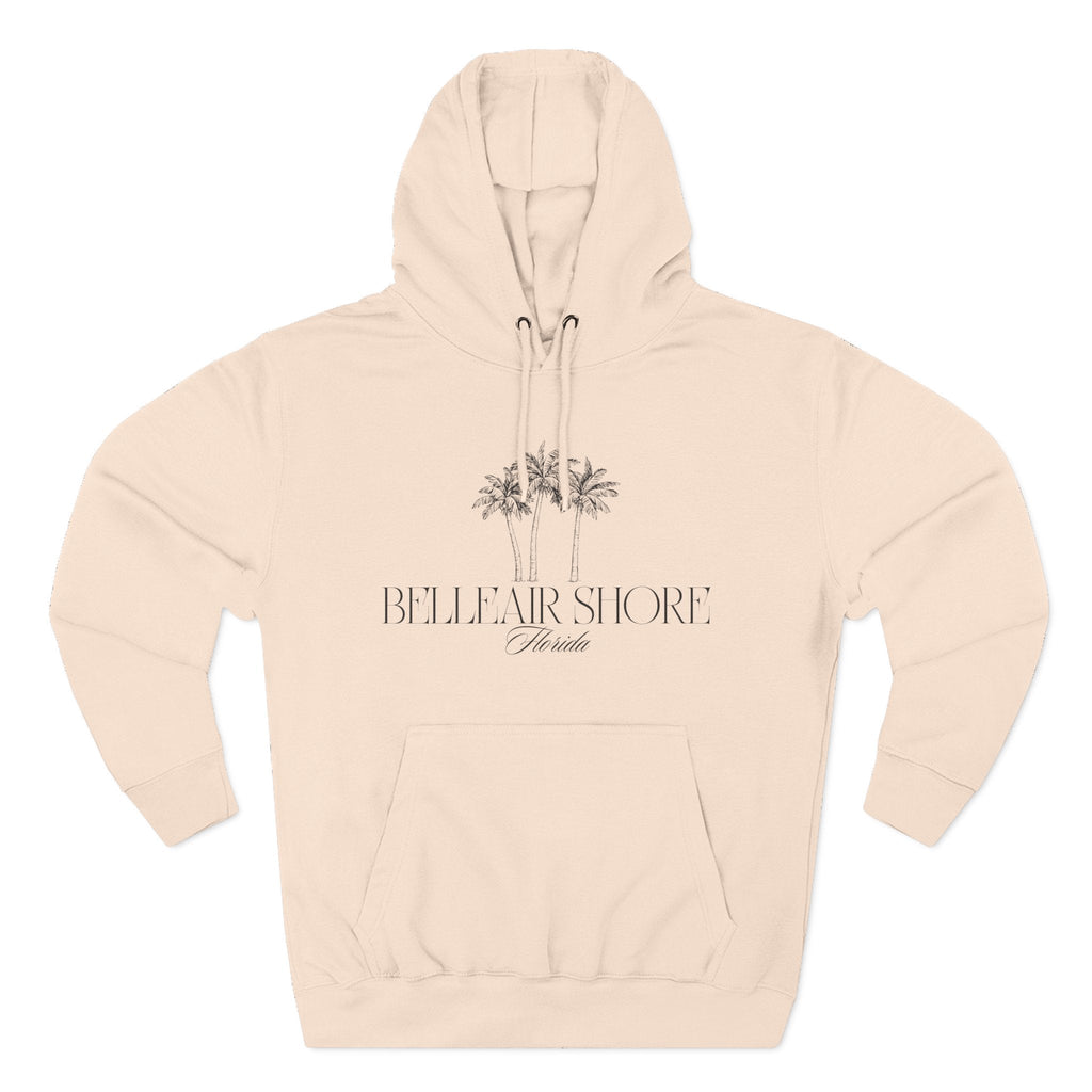 Belleair Shore Vibes Hoodie with Design, Perfect for Autumn Lovers, Comfortable and Stylish, Great Gift for Vacations