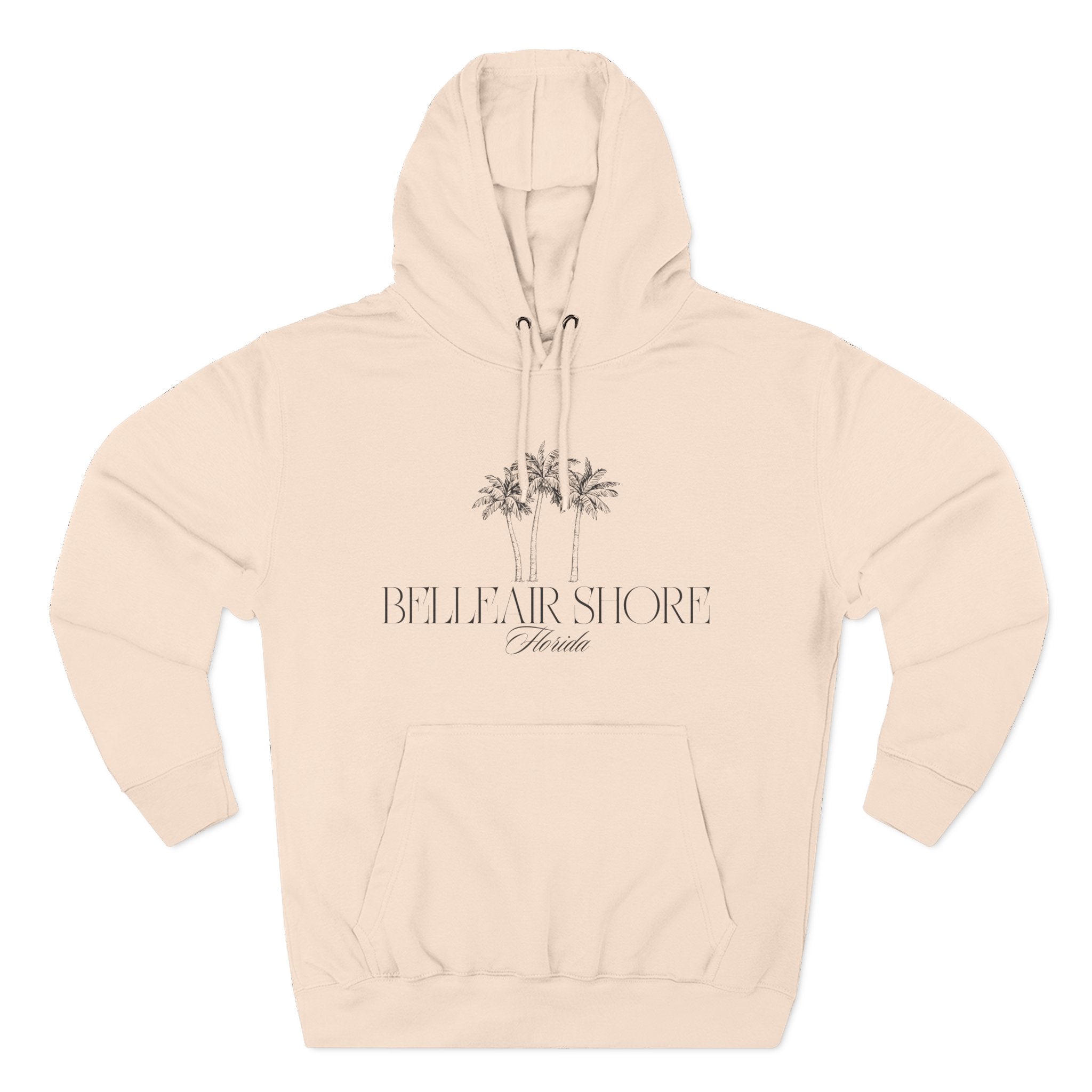 Belleair Shore Vibes Hoodie with Design, Perfect for Autumn Lovers, Comfortable and Stylish, Great Gift for Vacations