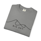 Big Sky Chill Vibes Tee - Unisex Garment-Dyed T-shirt for Autumn Lovers, Casual Wear, Gifts for Him/Her