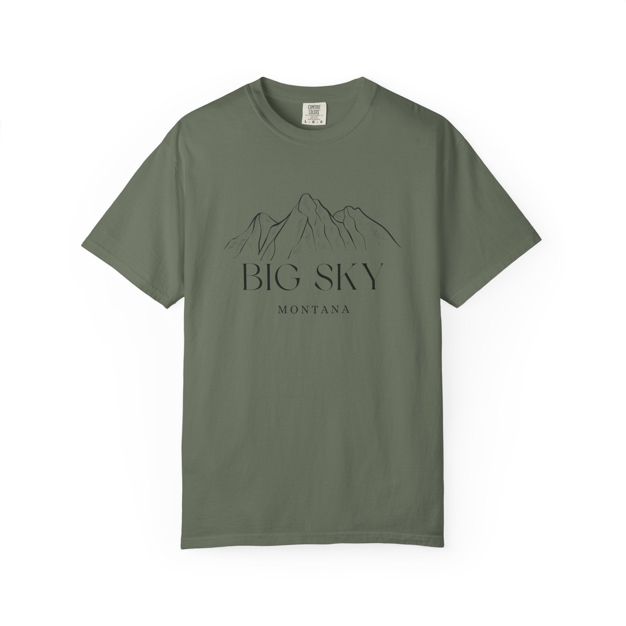 Big Sky - Unisex Garment-Dyed T-shirt, Casual Outfit, Gift for Nature Lovers, Vacation Essentials