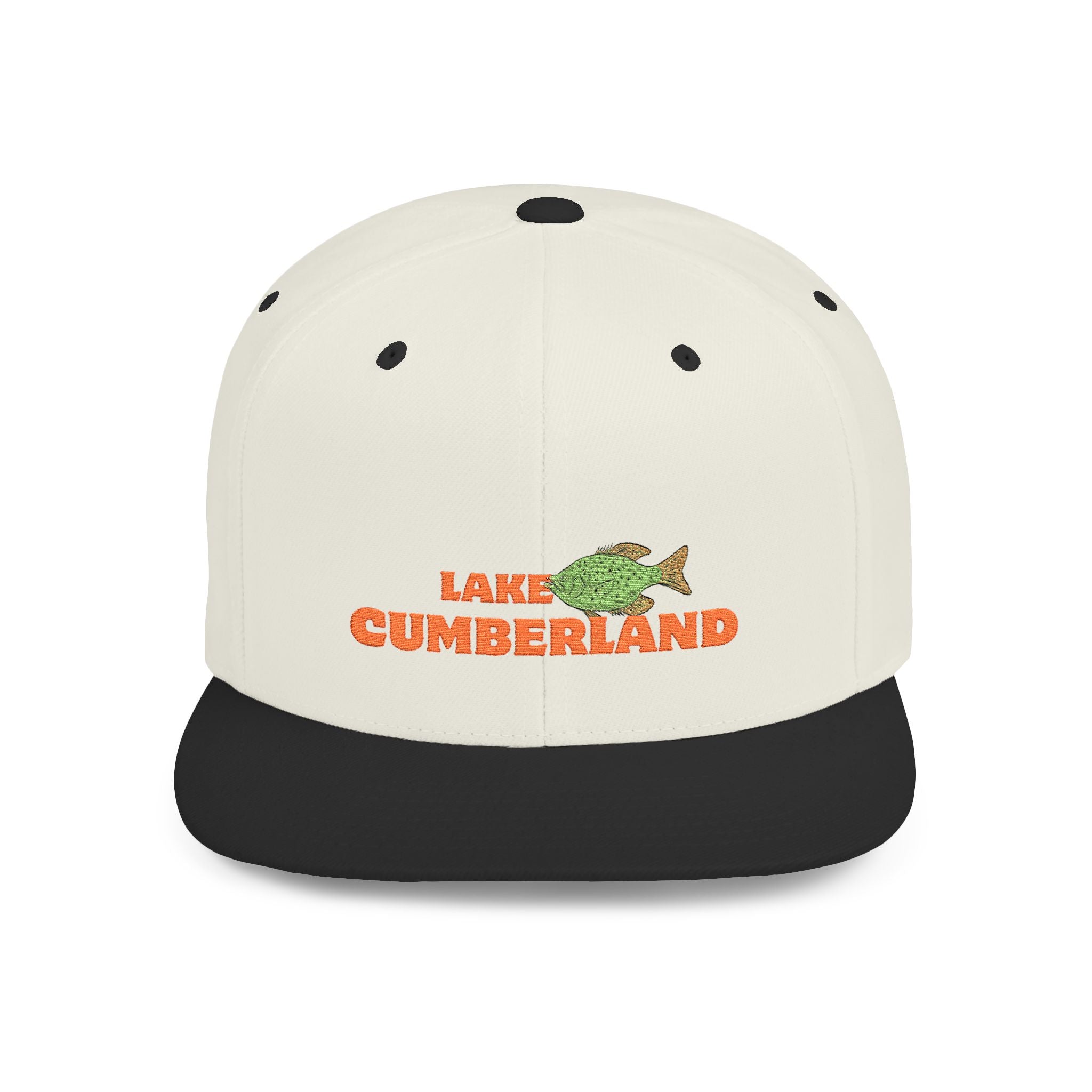 Lake Cumberland Fish Flat Bill Snapback Hat, Fishing Cap, Outdoor Gear, Lake House Gift, Summer Accessories, Stylish Headwear