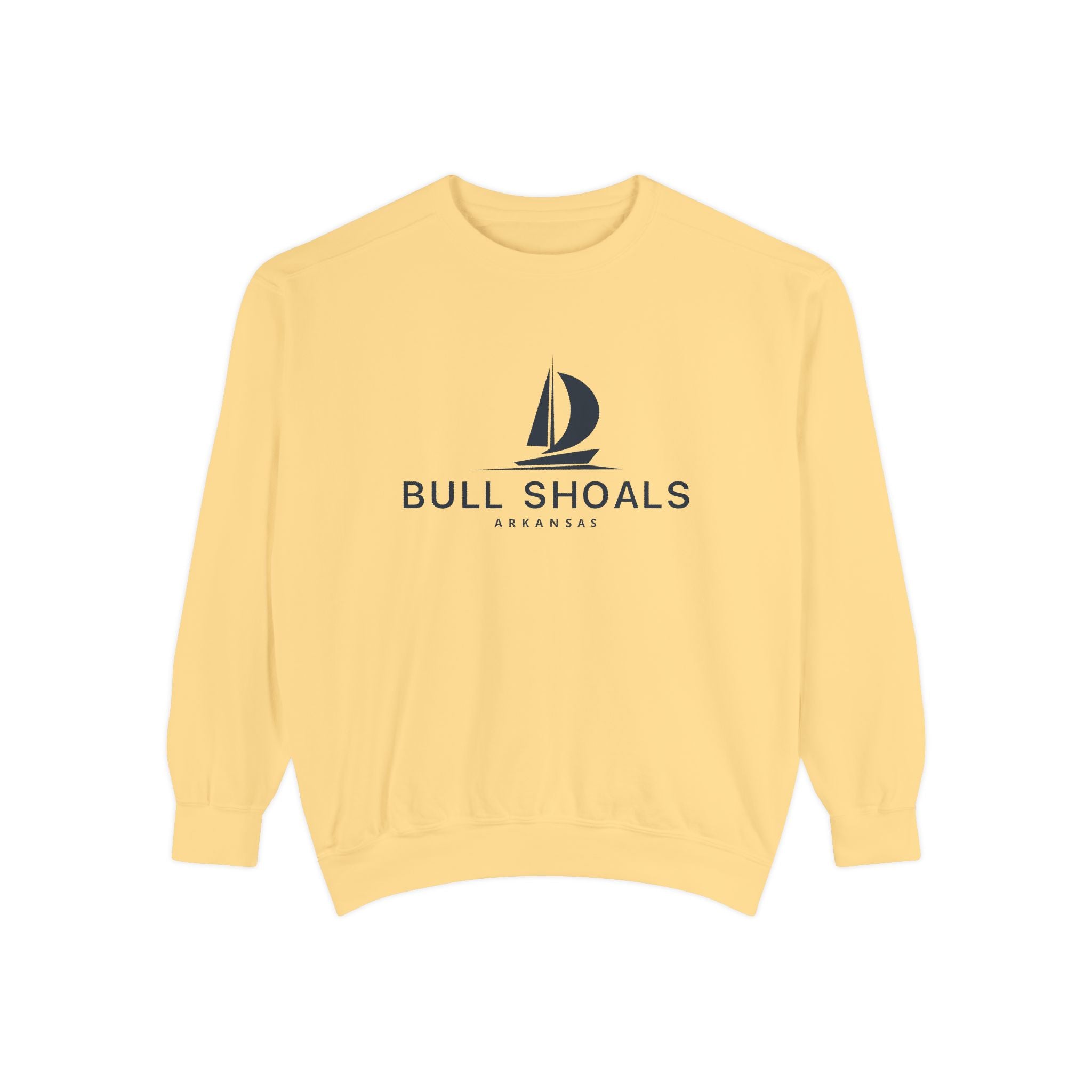 Bull Shoals Vibes Unisex Sweatshirt | Garment-Dyed Comfort, Perfect for Casual Outings, Travel, Gifts, Autumn Days