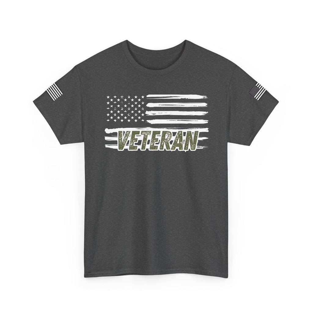 Patriotic Veteran Tee, USA Flag Shirt, Military Appreciation Gift, Unisex Casual Wear, Freedom Tee for Veterans