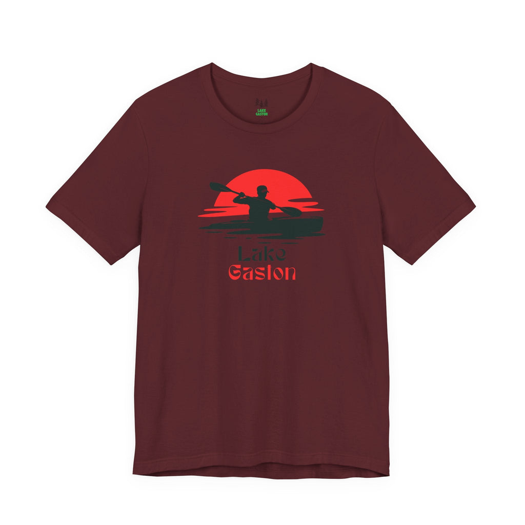 Lake Gaston Tee - Kayaking Graphic Unisex Jersey Short Sleeve Shirt, Outdoor Adventure Gift, Summer Vibes, Lake Lover Apparel