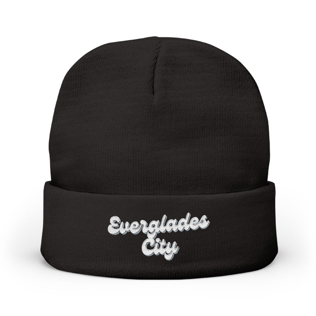 Everglades City Cozy Embroidered Knit Beanie | Winter Hat, Casual Fashion Accessory, Gift for Him/Her, Cozy Style, Outdoor Wear