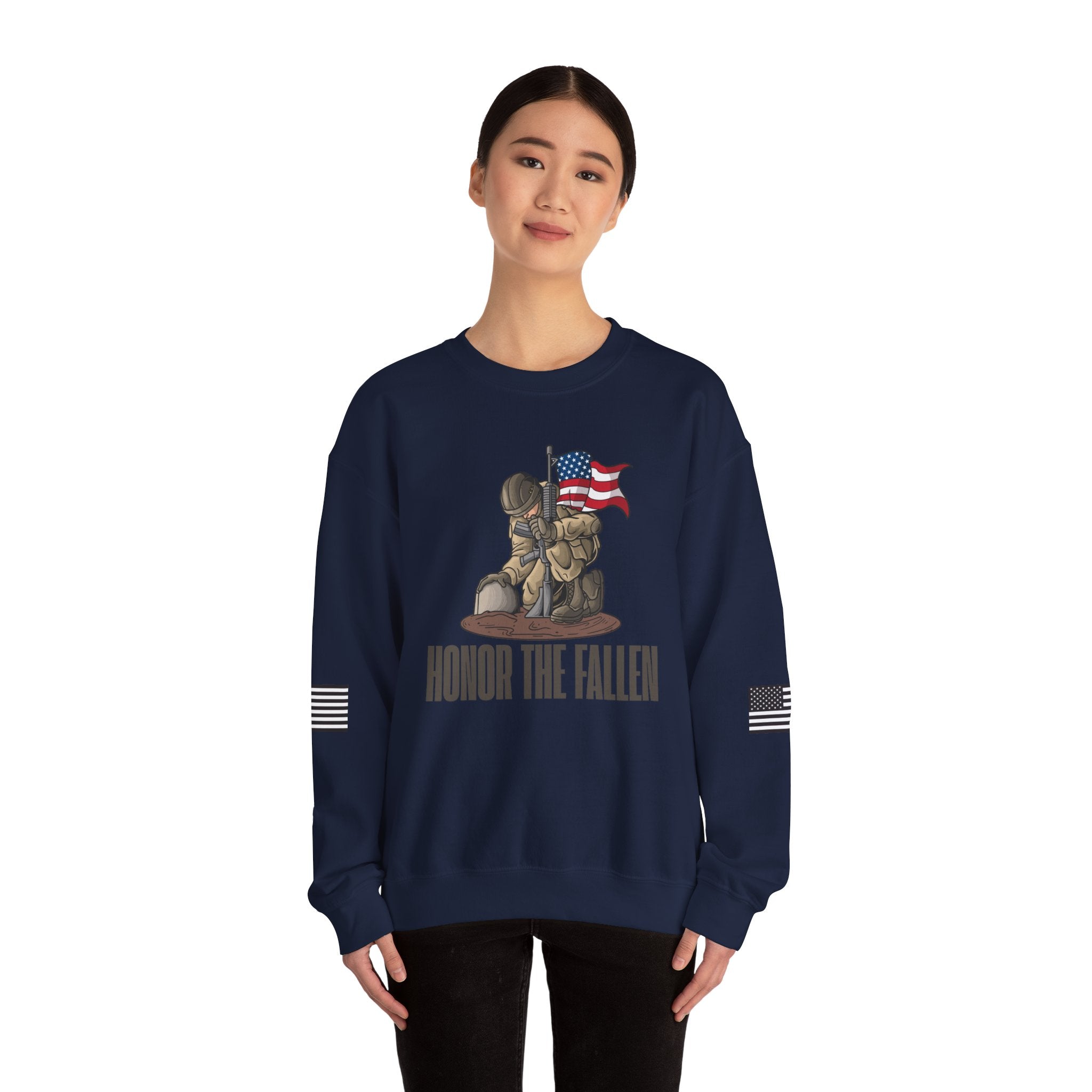 Honor the Fallen Sweatshirt, Unisex Sweatshirt, Military Tribute Apparel, Veteran's Day Gift, Everyday Casual Wear