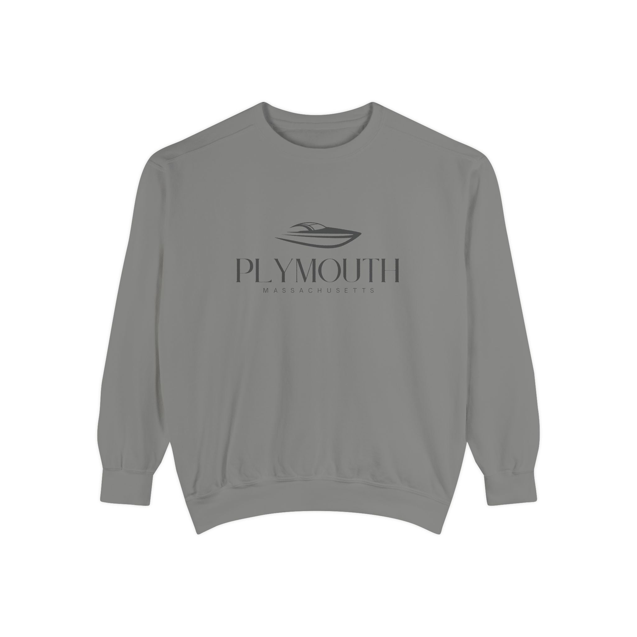 Plymouth Chill Vibes Sweatshirt - Unisex Garment-Dyed Style, Perfect for Lounging