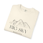Big Sky - Unisex Garment-Dyed T-shirt, Casual Outfit, Gift for Nature Lovers, Vacation Essentials