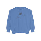 Belleair Shore Chill Vibes Sweatshirt - Unisex Garment-Dyed Style, Perfect for Lounging