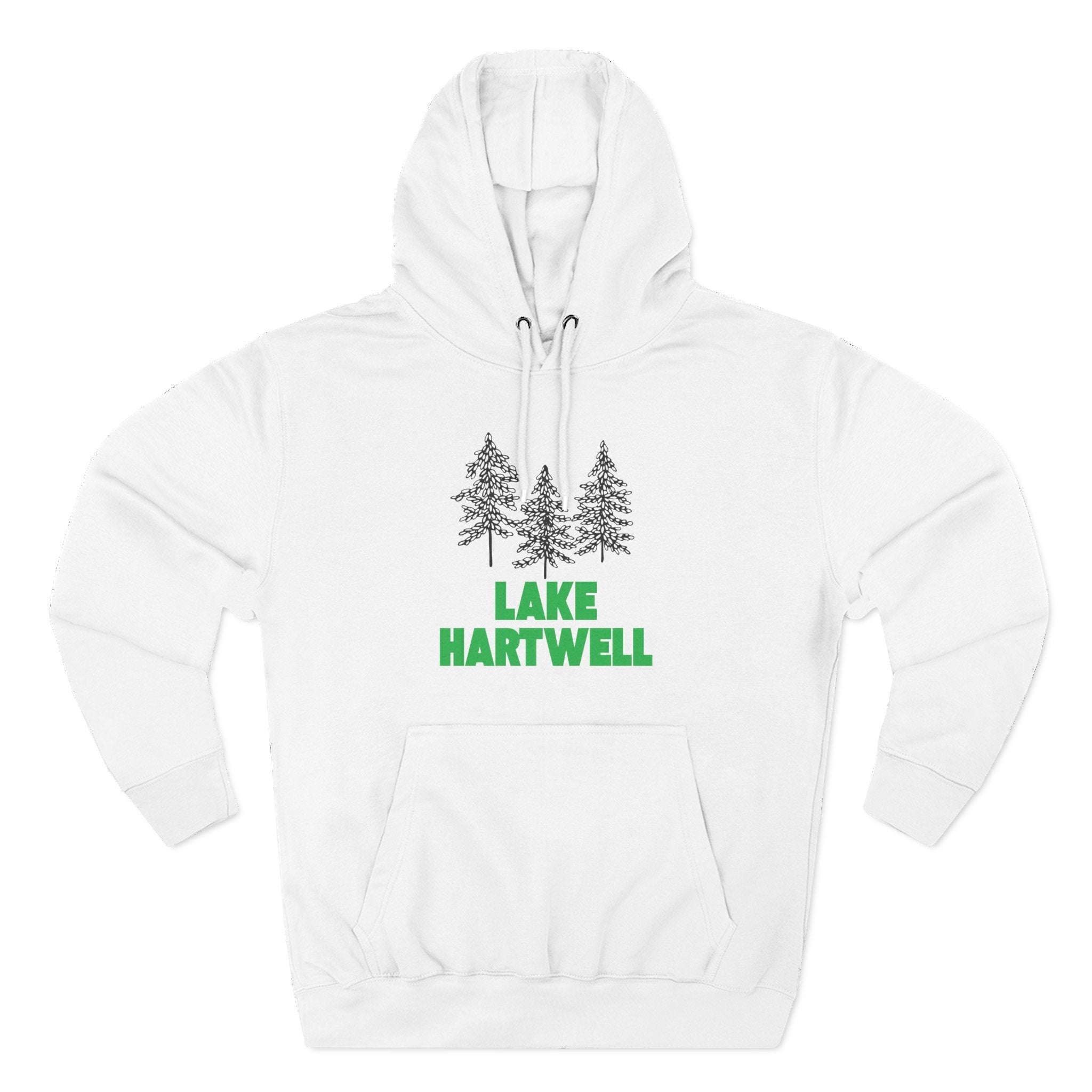 Lake Hartwell Fleece Hoodie, Cozy Sweatshirt, Outdoor Adventure Wear, Unique Gift for Lake Lovers, Perfect for Fall and Winter