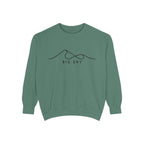 Big Sky Chill Vibes Sweatshirt - Unisex Garment-Dyed Style, Perfect for Lounging