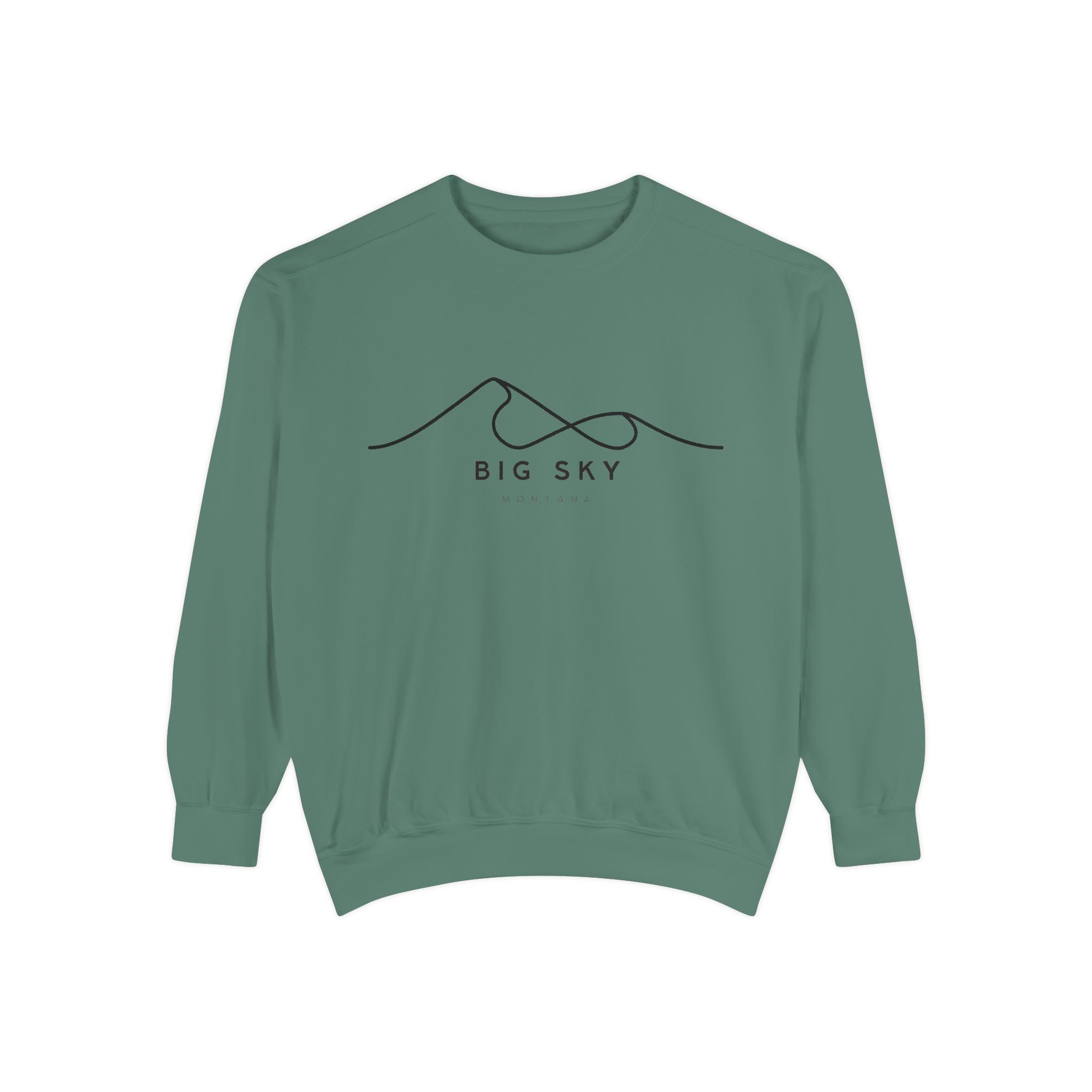Big Sky Chill Vibes Sweatshirt - Unisex Garment-Dyed Style, Perfect for Lounging
