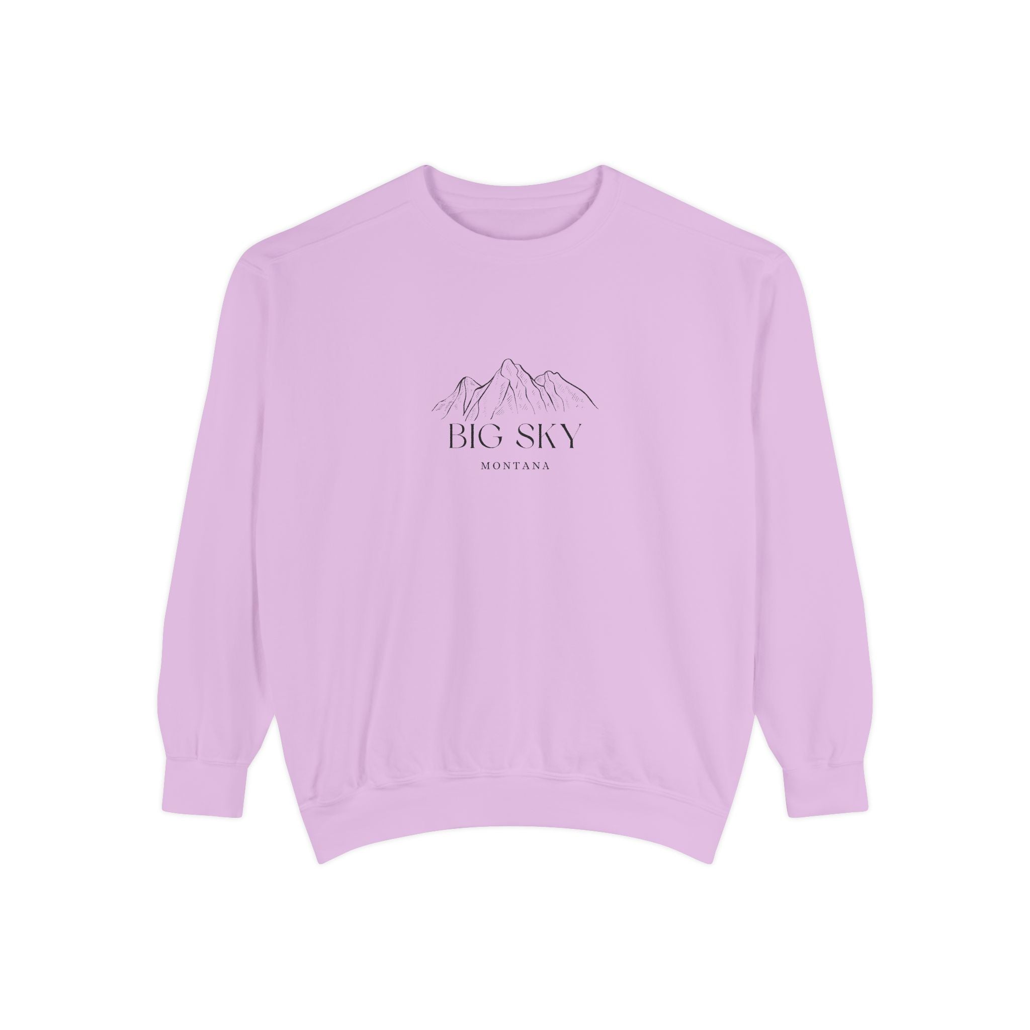 Big Sky Vibes Unisex Sweatshirt | Garment-Dyed Comfort, Perfect for Casual Outings, Travel, Gifts, Autumn Days
