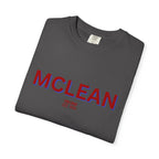 McLean Garment-Dyed Unisex T-Shirt, Casual Tee, Vintage Style Shirt, Everyday Wear, Birthday Gift, Unique Apparel