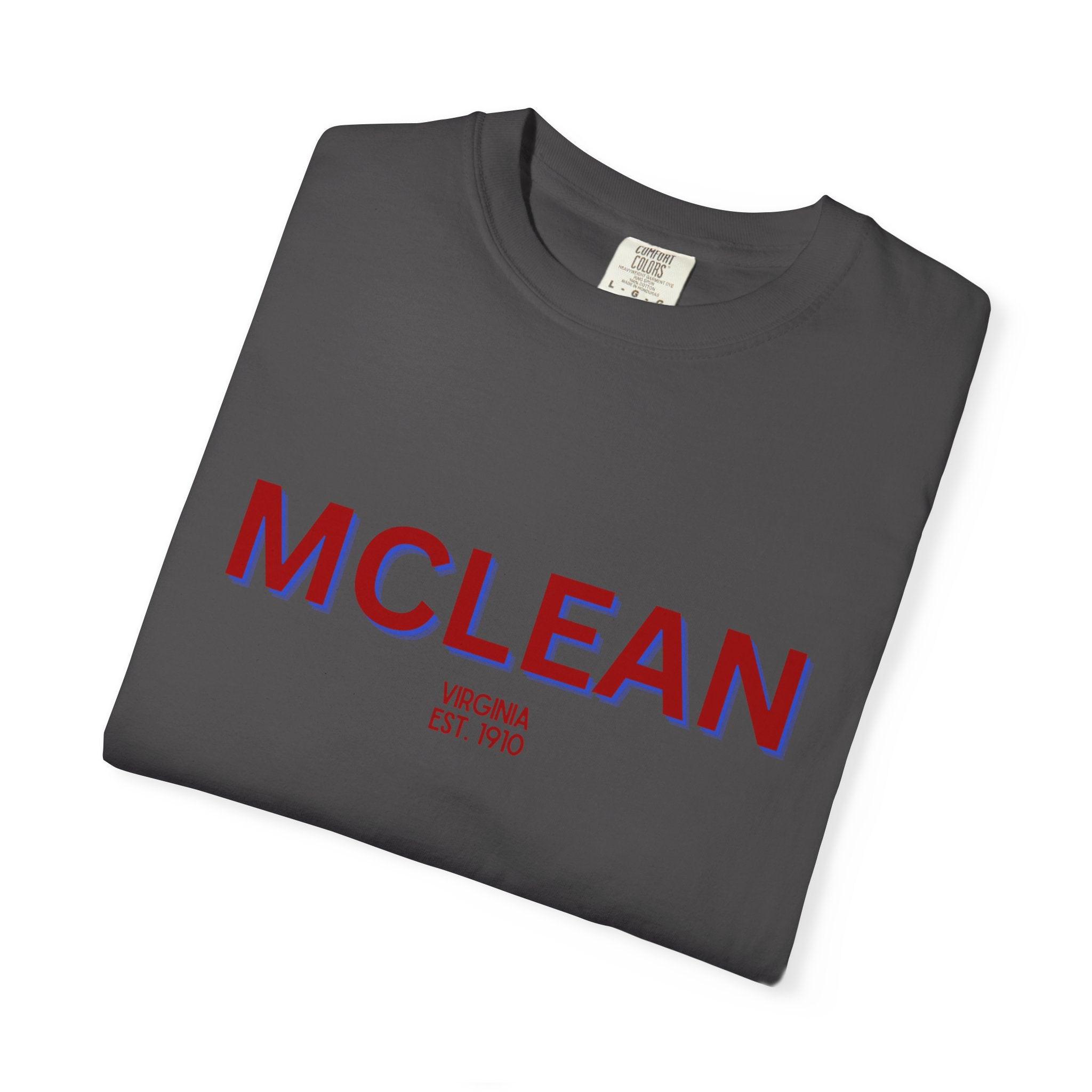 McLean Garment-Dyed Unisex T-Shirt, Casual Tee, Vintage Style Shirt, Everyday Wear, Birthday Gift, Unique Apparel