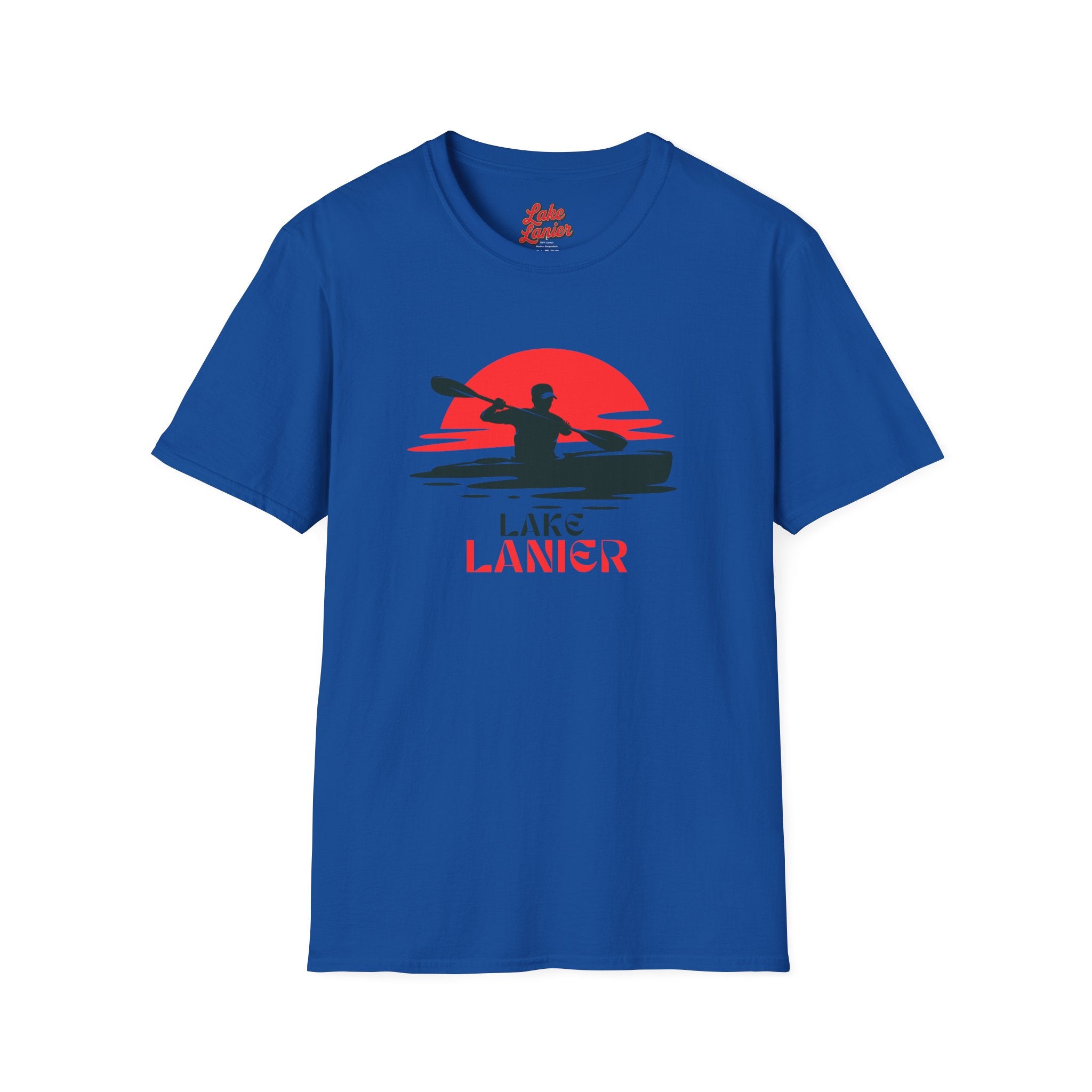 Lake Lanier Unisex Softstyle T-Shirt, Kayaking Shirt, Outdoor Adventure Tee, Lake Life Apparel, Father's Day Gift, Summer Wear