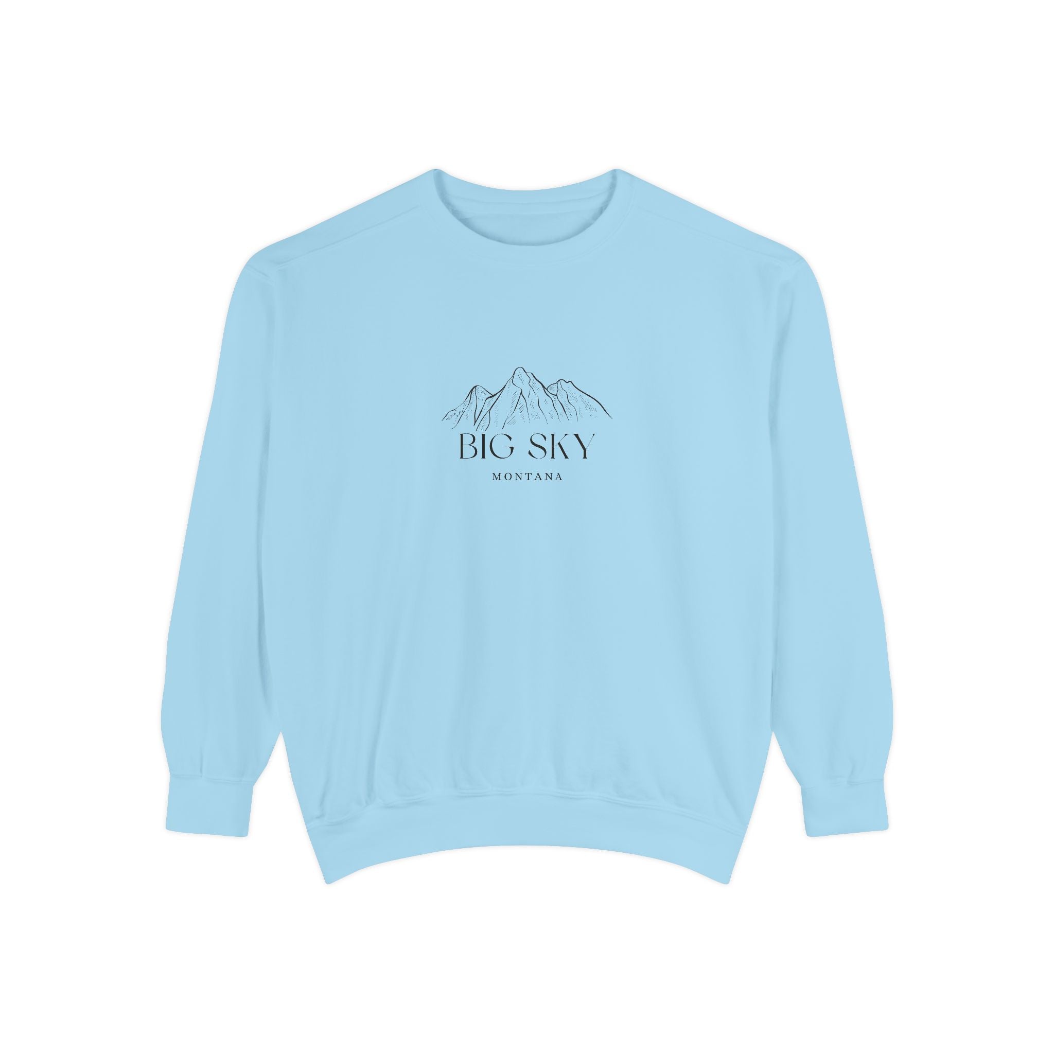 Big Sky Vibes Unisex Sweatshirt | Garment-Dyed Comfort, Perfect for Casual Outings, Travel, Gifts, Autumn Days
