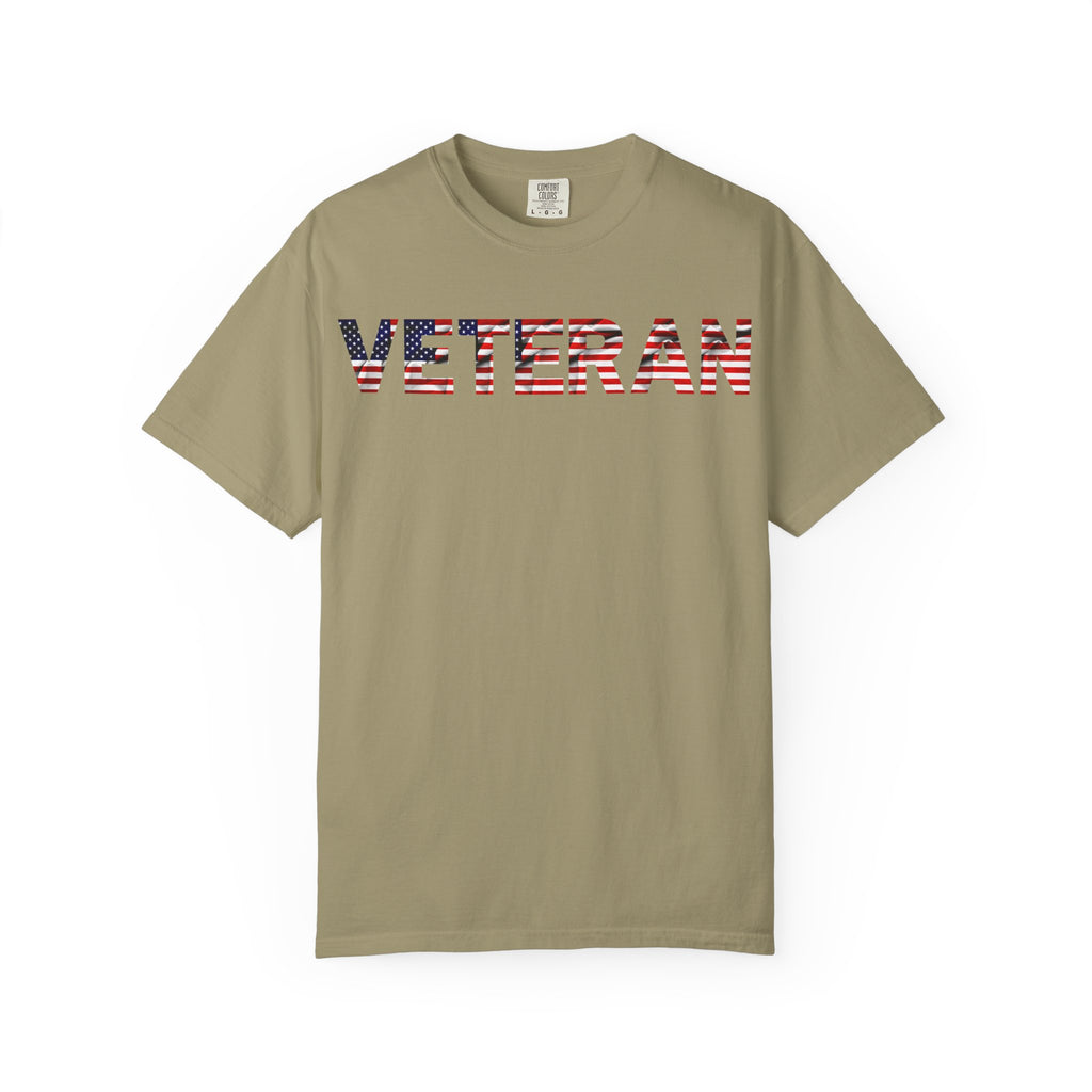 Veteran Pride Garment-Dyed T-Shirt for Unisex, Casual Wear, Memorial Day, Veteran's Day, Patriotic Apparel, Gift for Veterans