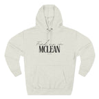 McLean Stylish Three-Panel Fleece Hoodie for Everyday Comfort, Personalized Gift, Casual Wear, Unisex Hoodie, Cozy Fashion