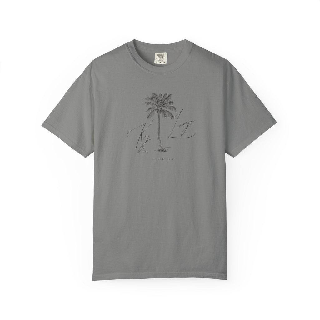 Key Largo Chill Vibes Tee - Unisex Garment-Dyed T-shirt for Autumn Lovers, Casual Wear, Gifts for Him/Her