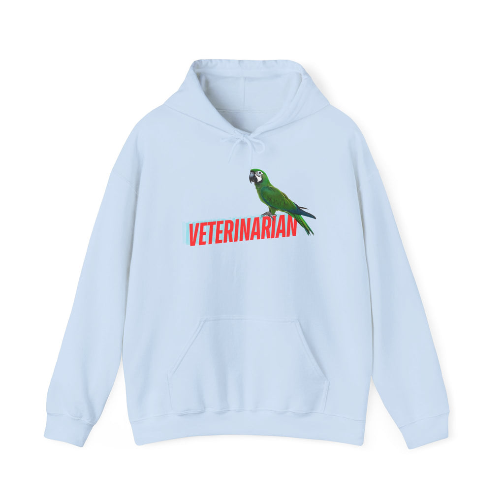 Veterinarian Parrot Hoodie - Cozy Sweatshirt for Animal Lovers, Perfect Gift for Pet Owners, Veterinary Staff, Animal Rescue Events